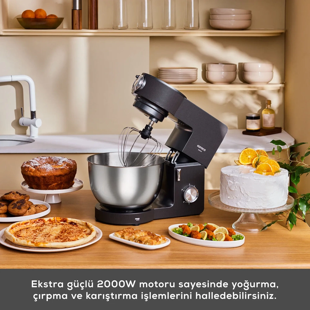 KARACA MULTICHEF ULTRA 2000W 7 LT STAND MİKSER,ANTHRACITE