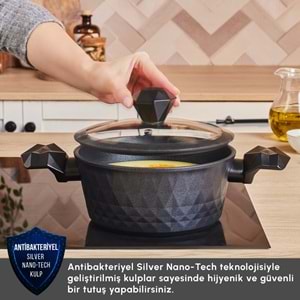 KARACA BIODIAMOND ANTIBAKTERIYEL KULP 20 CM TENCERE