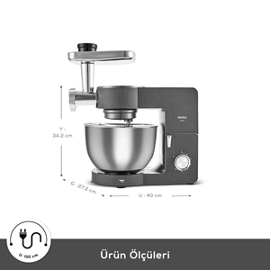 KARACA MULTICHEF ULTRA 2000W 7 LT STAND MİKSER,ANTHRACITE
