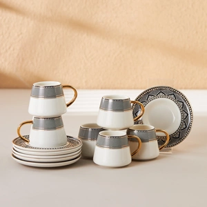KARACA GLOBE 90 ML 6 KİŞİLİK KAHVE FİNCANI