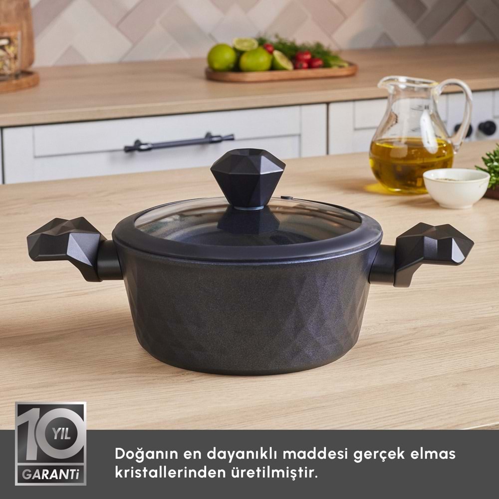 KARACA BIODIAMOND ANTIBAKTERIYEL KULP 20 CM TENCERE