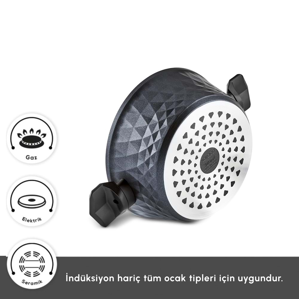 KARACA BIODIAMOND ANTIBAKTERIYEL KULP 20 CM TENCERE