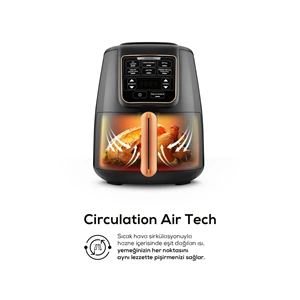 KARACA AIR PRO COOK XL 2IN1 KONUŞAN AIRFRYER BLACK COPPER