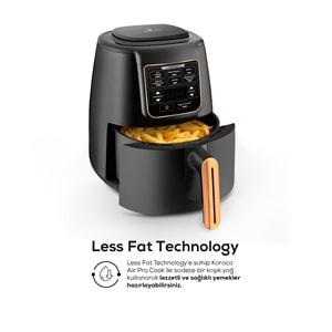 KARACA AIR PRO COOK XL 2IN1 KONUŞAN AIRFRYER BLACK COPPER