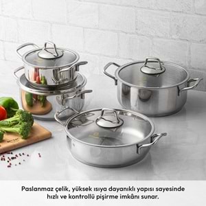 EMSAN DEMRE 8 PARÇA TENCERE SETİ